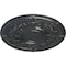 Ekena Millwork Dauphine Ceiling Medallion (Fits Canopies up to 13 1/4"), Hand-Painted Pewter, 33 7/8"OD x 1 3/8"P CM33DAPES - alternate 3
